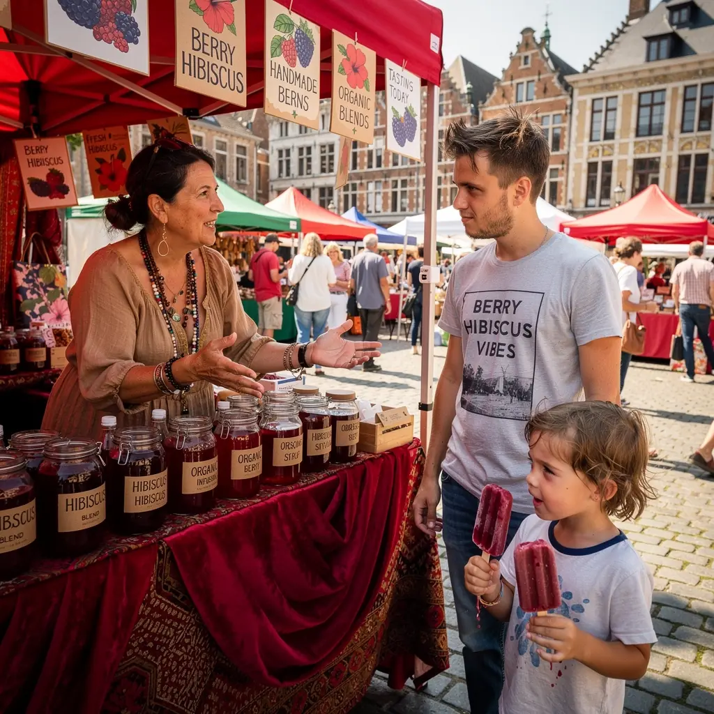 Gouttes de condensation sur une bouteille de mélange de baies d'hibiscus.